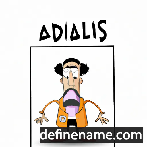 cartoon of the name Adalgis