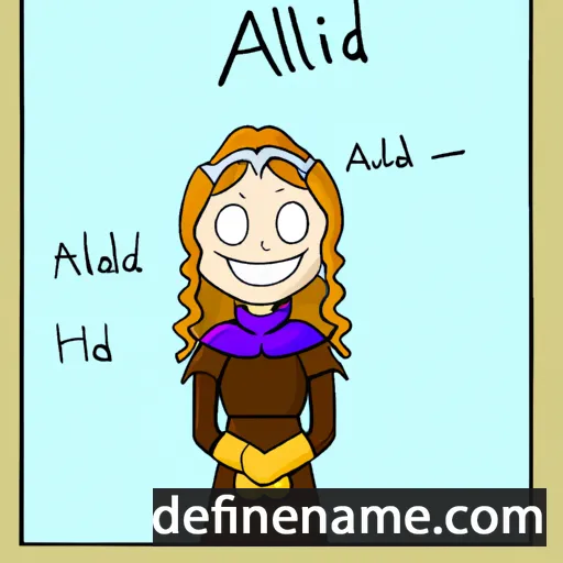 cartoon of the name Adalhild