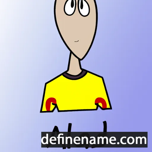 cartoon of the name Adalid