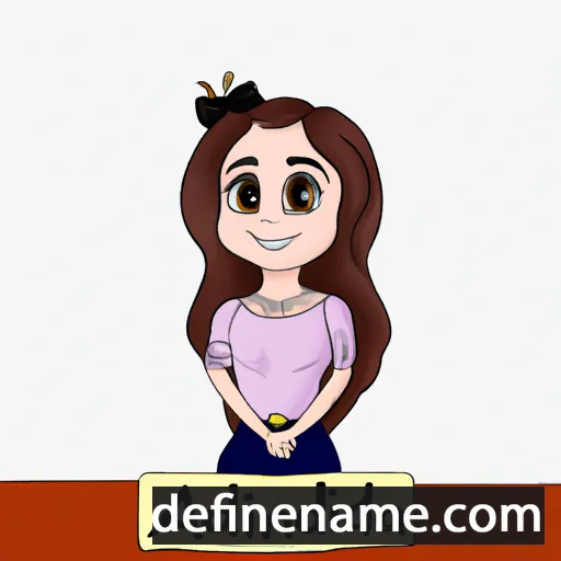 cartoon of the name Adalina