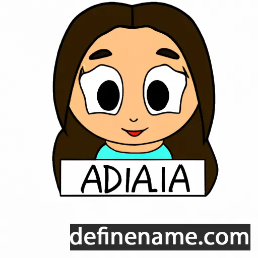 cartoon of the name Adalivia