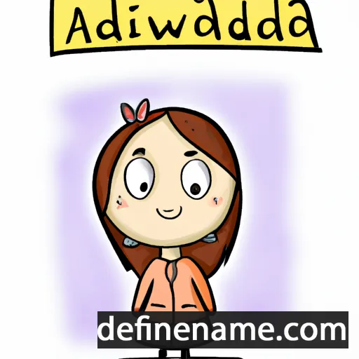 cartoon of the name Adalwina