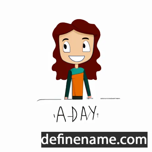 cartoon of the name Adaly