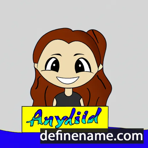 cartoon of the name Adalynd