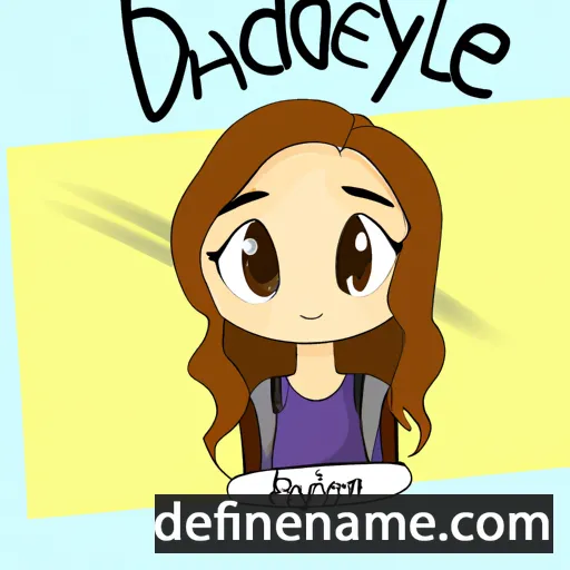 cartoon of the name Adalyne