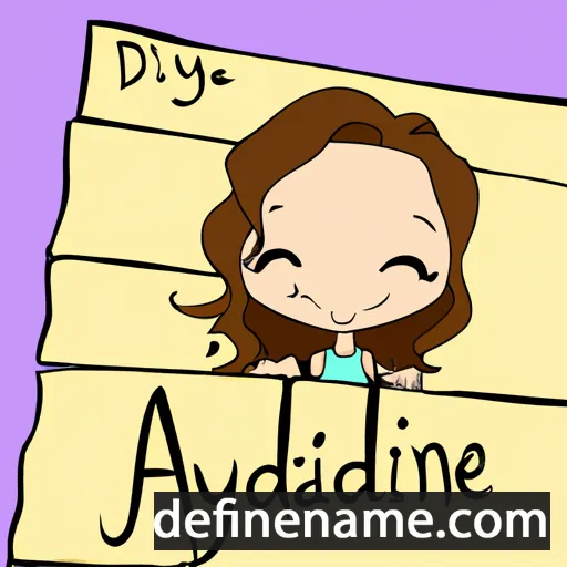 cartoon of the name Adalynne