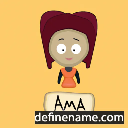 cartoon of the name Adama