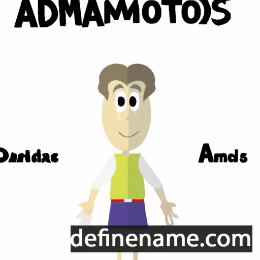 cartoon of the name Adamantios