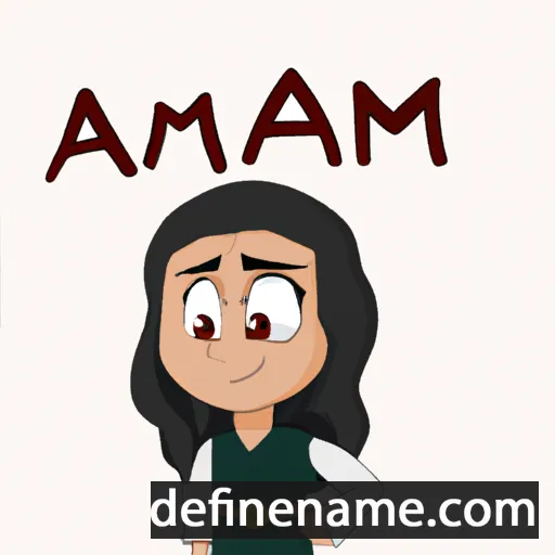 cartoon of the name Adamari