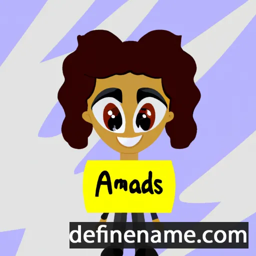 cartoon of the name Adamaris