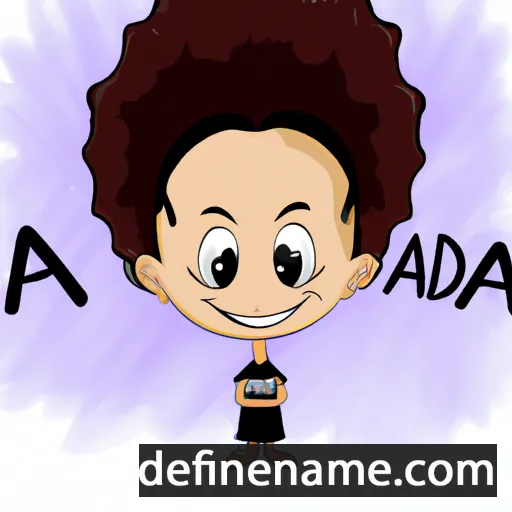 cartoon of the name Adamia