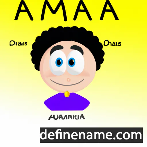 cartoon of the name Adamma