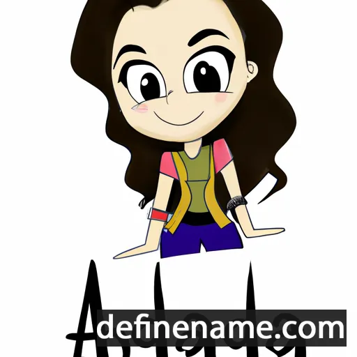 cartoon of the name Adanya