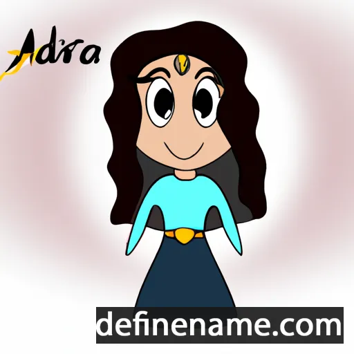 cartoon of the name Adara