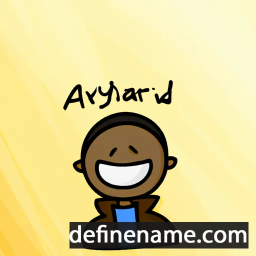 cartoon of the name Adaryll