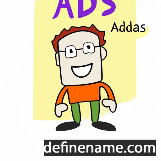 cartoon of the name Adas