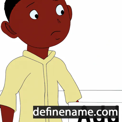 cartoon of the name Addai