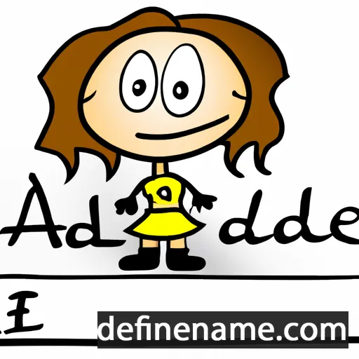 cartoon of the name Addalee