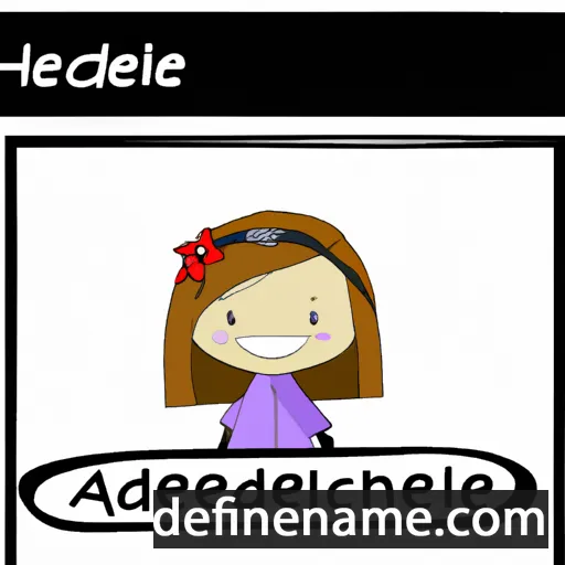 cartoon of the name Addaleigh