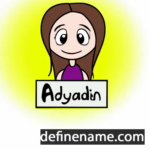 cartoon of the name Addalyn