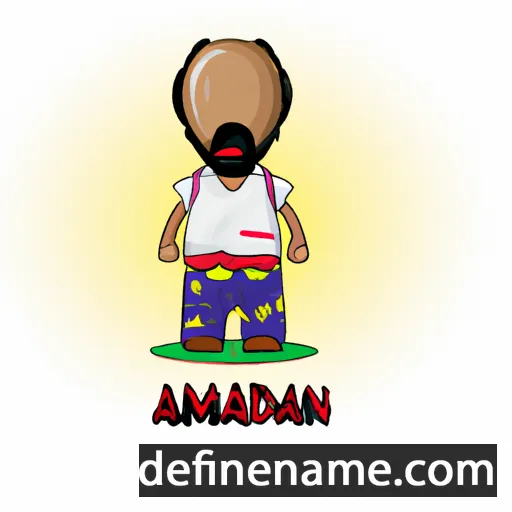 cartoon of the name Addamu