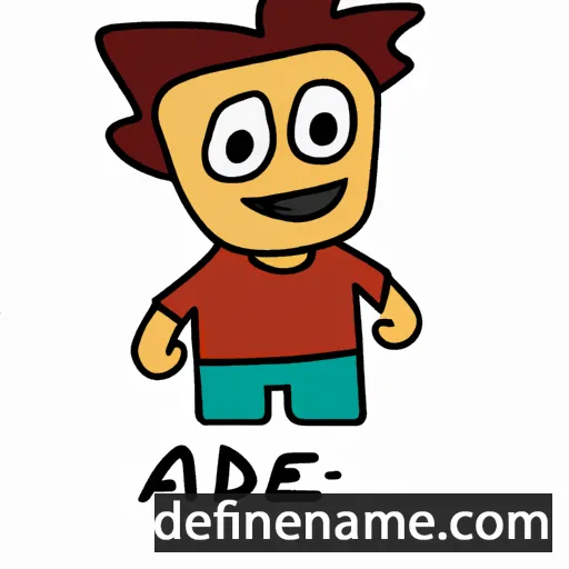 cartoon of the name Adde