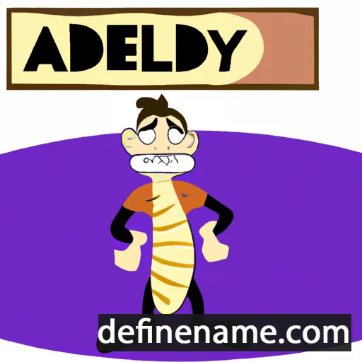 cartoon of the name Adderly