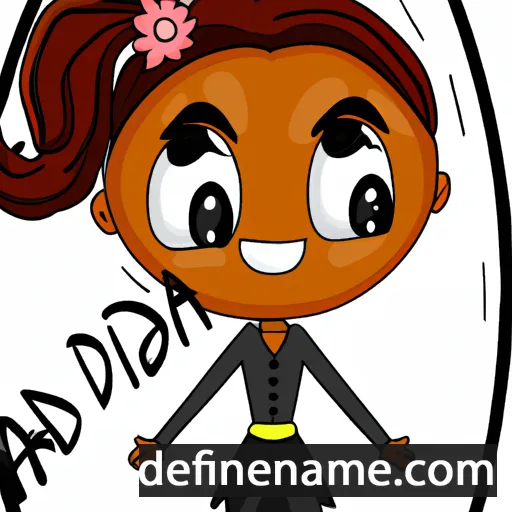 cartoon of the name Addiana