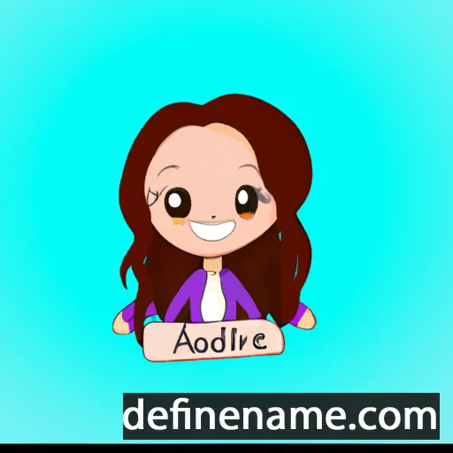 cartoon of the name Addilyne