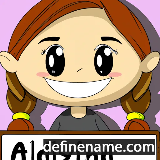 cartoon of the name Addilynn