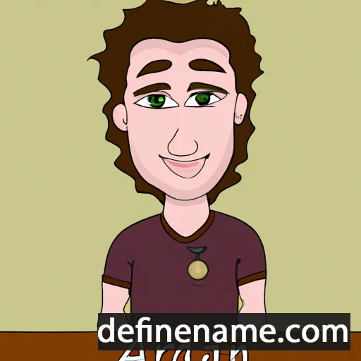 cartoon of the name Addrian