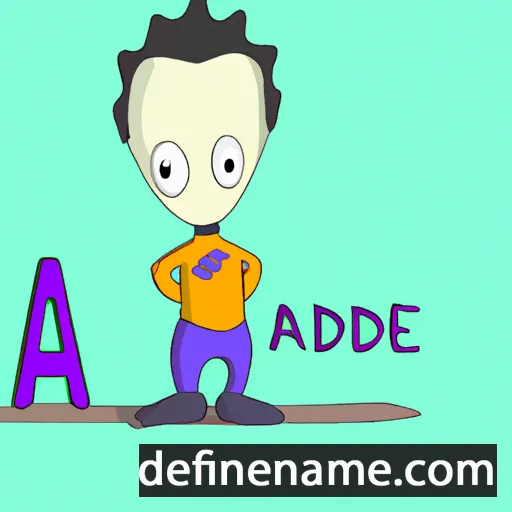 cartoon of the name Ade