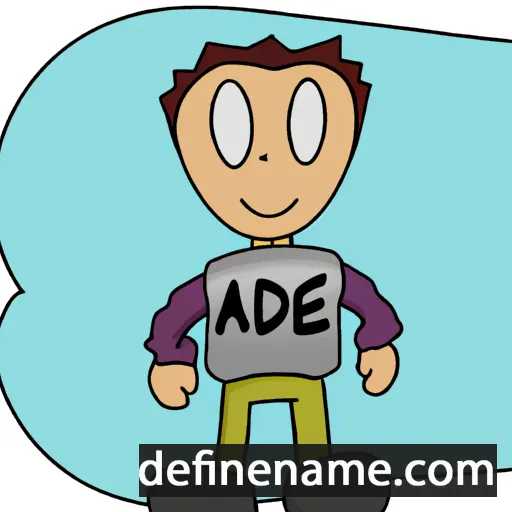 cartoon of the name Ade