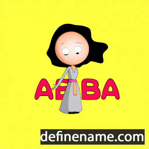 cartoon of the name Adeeba