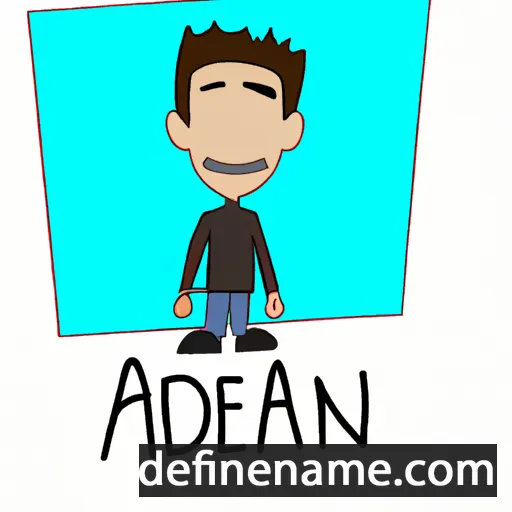 cartoon of the name Adeen