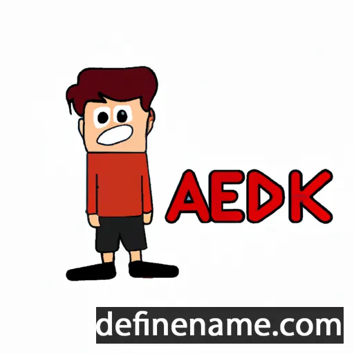 cartoon of the name Adek