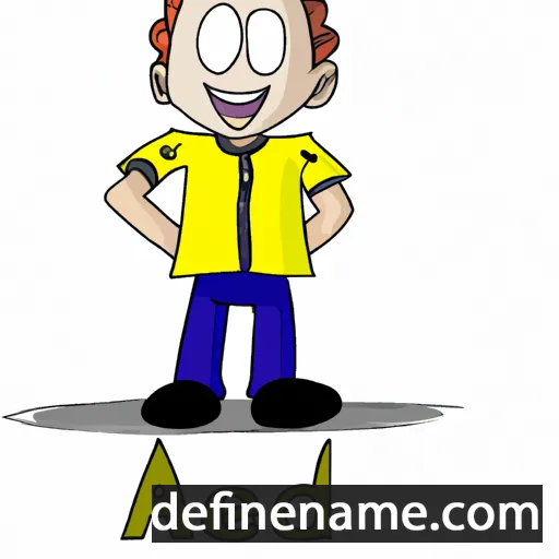 cartoon of the name Adel