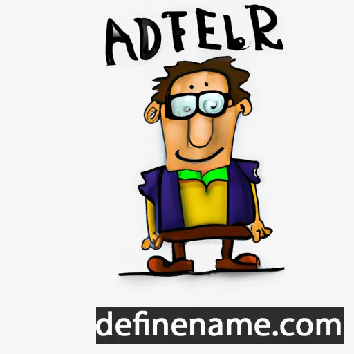 cartoon of the name Adelaert