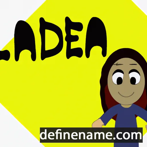 cartoon of the name Adelah