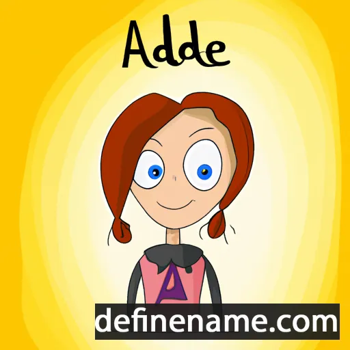 cartoon of the name Adelaidė