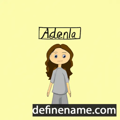 cartoon of the name Adelaina