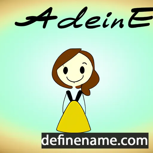 cartoon of the name Adelaine