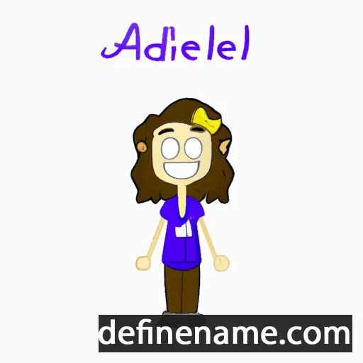 cartoon of the name Adelanie