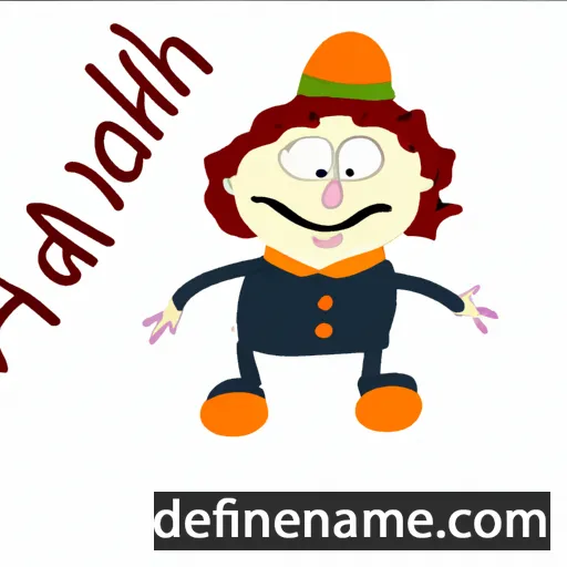 cartoon of the name 'Adnach