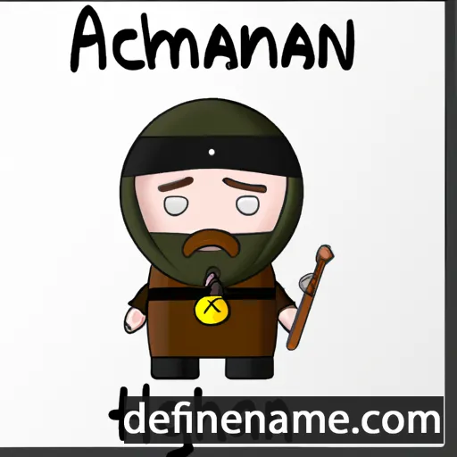 cartoon of the name Ádhamhnán