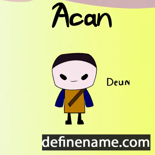 cartoon of the name Áedacán