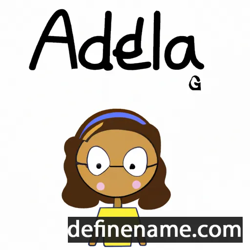 cartoon of the name Adélia