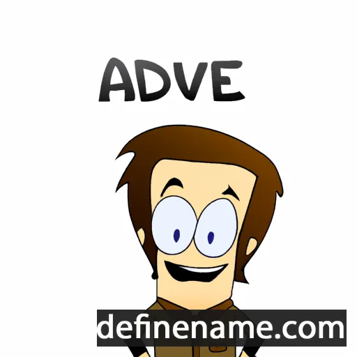 cartoon of the name Adève