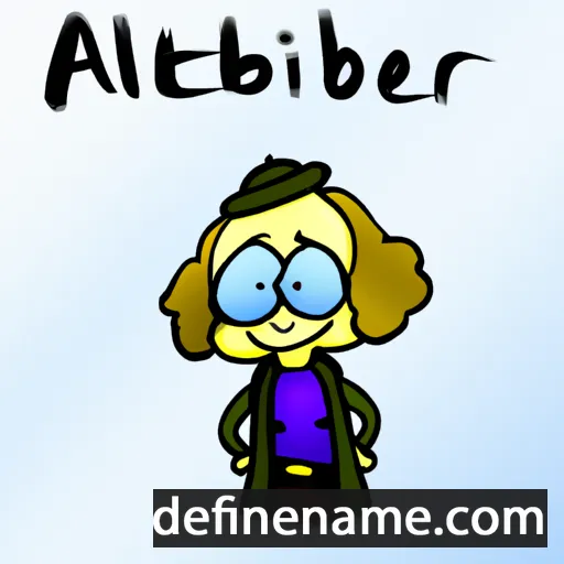 cartoon of the name Adelberte