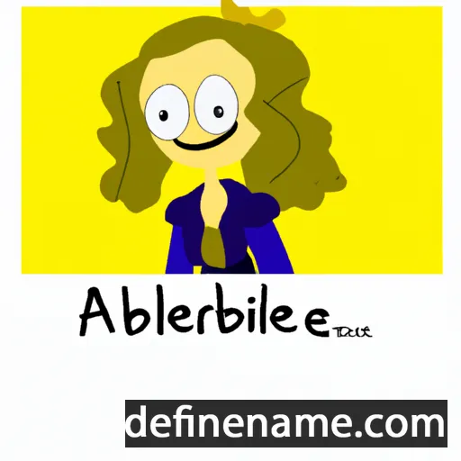 cartoon of the name Adelbertine